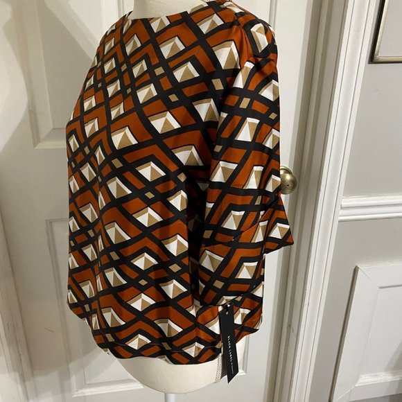 00 NWT Chico's Black Label 100% Silk Top - Picture 3 of 7